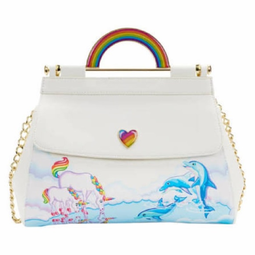 Loungefly x Lisa Frank Rainbow Handle Crossbody - NWT